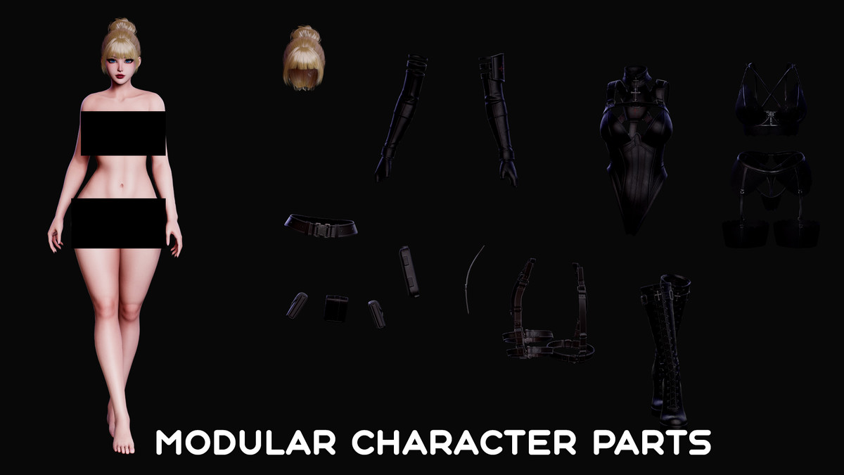 Celestia Black Ops Seraph - Tactical Female Character