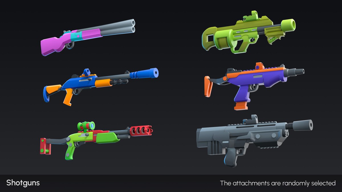 Cartoon Weapons - Low Poly 3D Models Pack