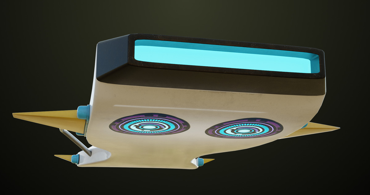 Sci Fi Hoverboard 7 URP HDRP Textures