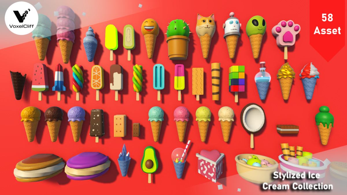 Stylized Ice Cream Collection