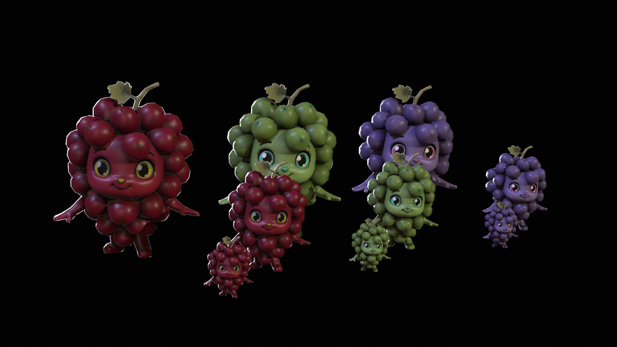 Chibi Fruit Grape Two