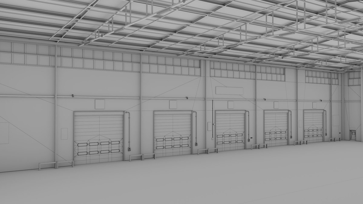 Logistic Cargo Warehouse Interior and Exterior URP HDRP Textures