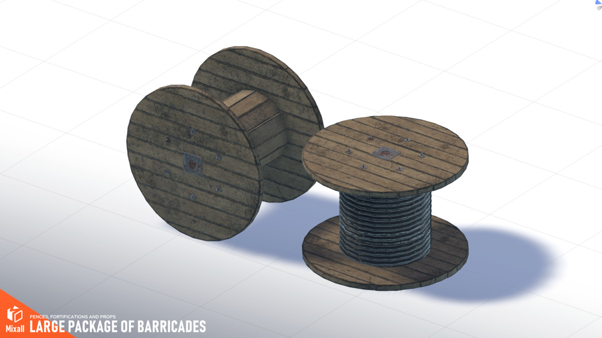 Large package of barricades - fences, fortifications and props