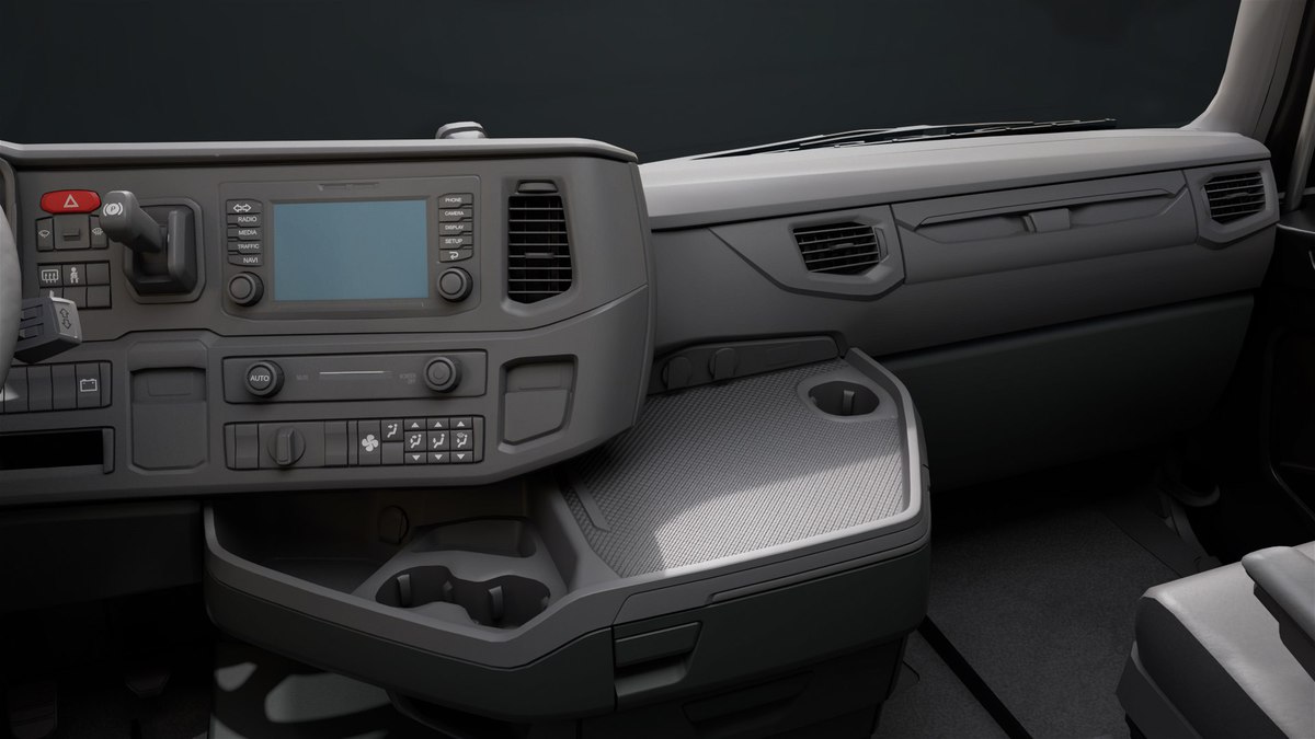 Heavy Truck Chassis 06 Interior Blue and Green URP HDRP Textures