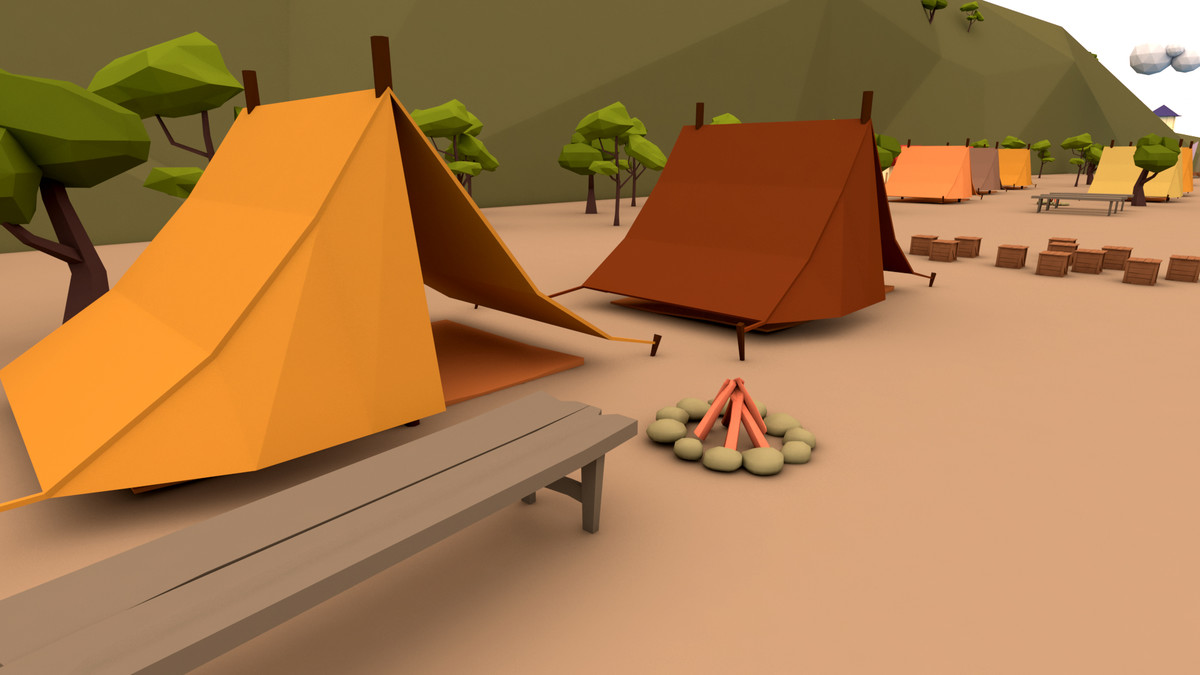 Low Poly Frozen Environment