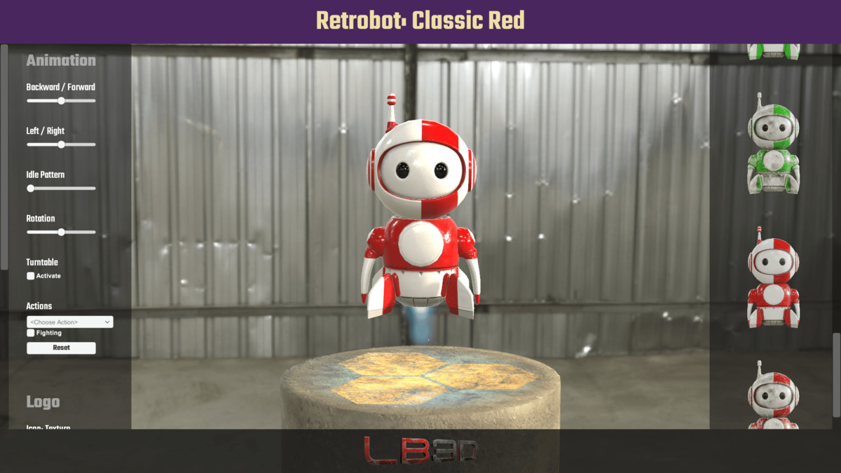 Retrobot, Game and App Character, Robot Mascot