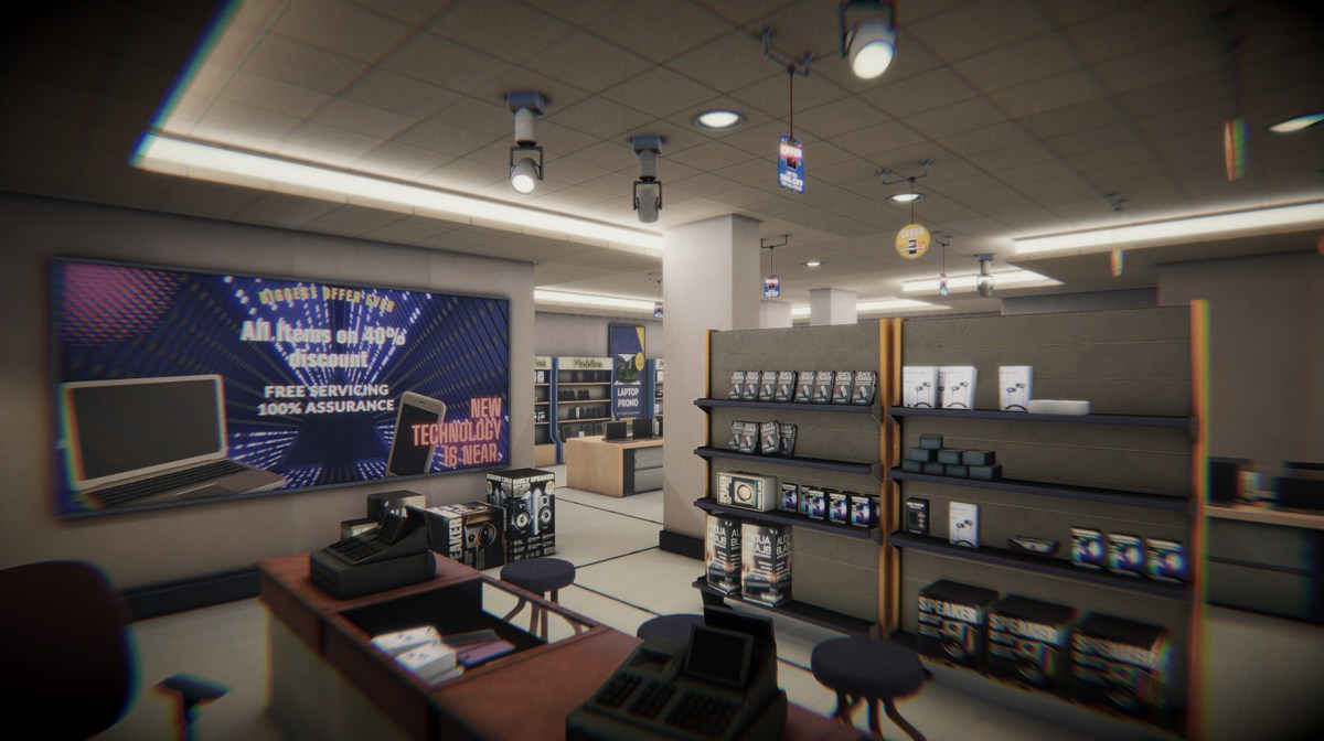 Electronic Store 3d Environment