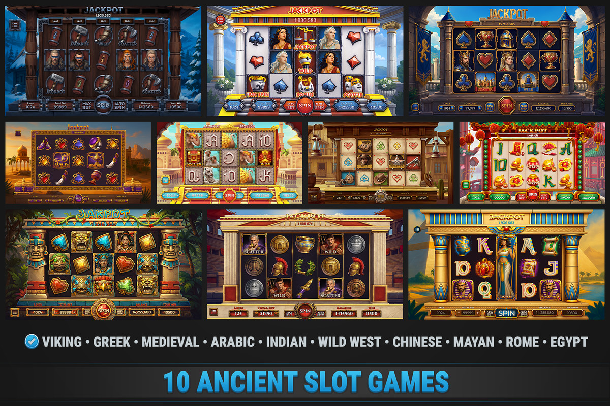 MK Slot Bundle • Ancient Civilizations Casino Template