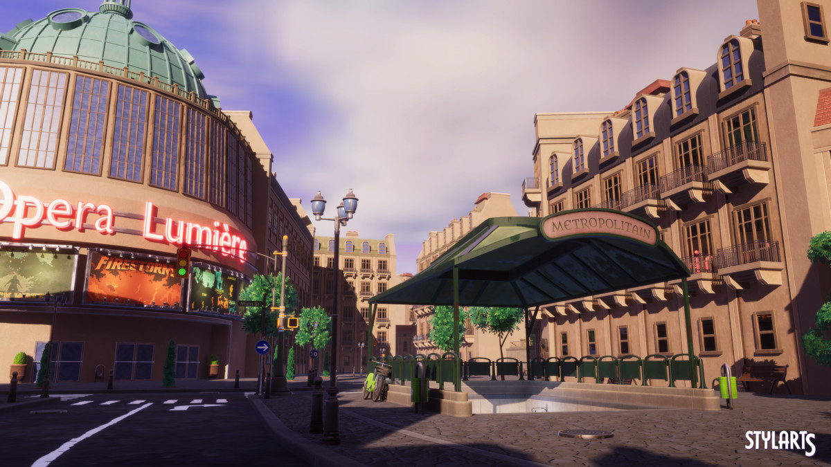 Stylized Paris City