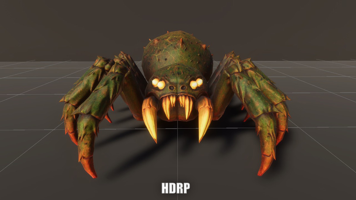 Spider - Game ready character Low-poly 3D model