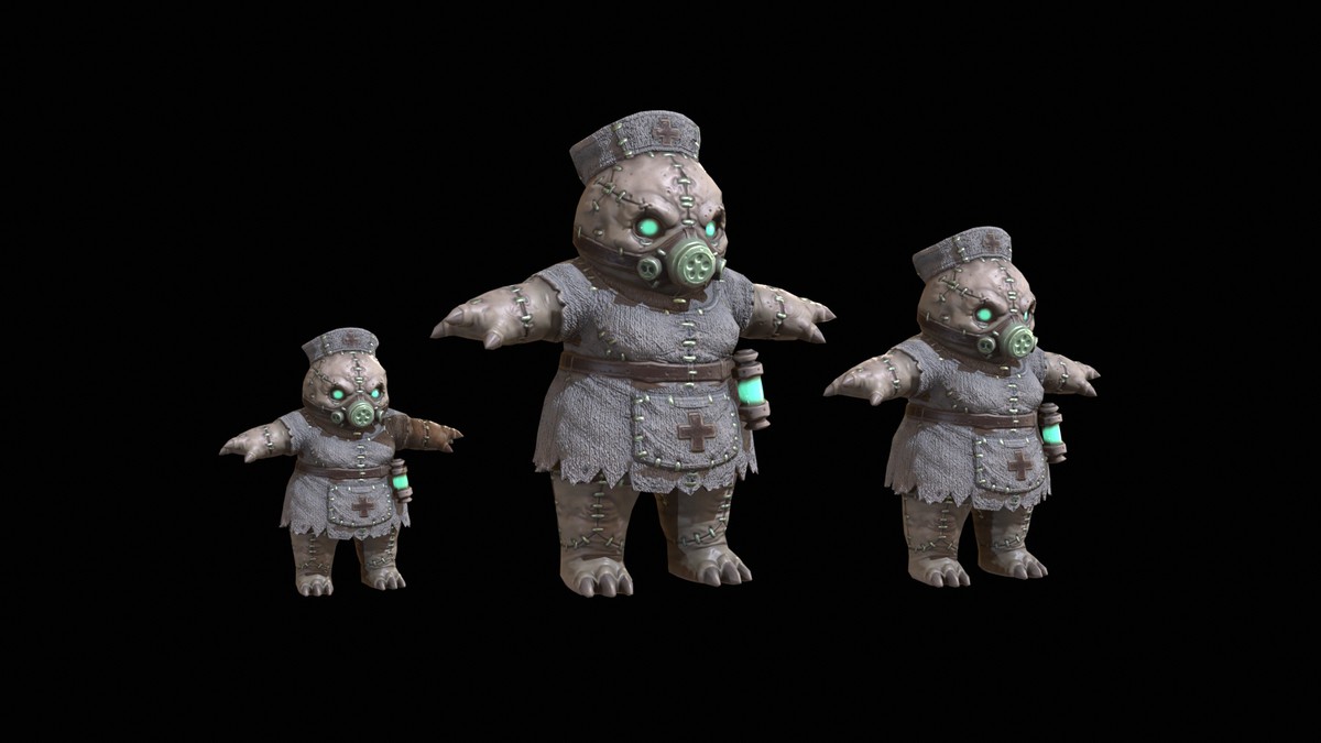 Chibi Necro Zombie Nurse