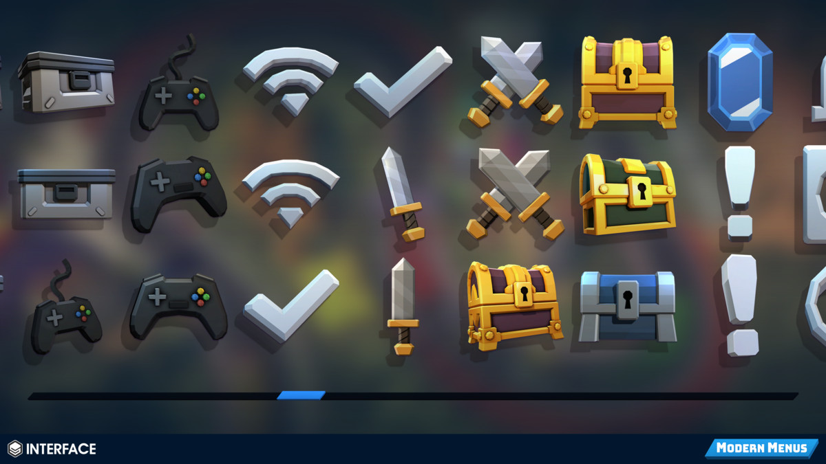 Modern Menus - Synty INTERFACE - GUI