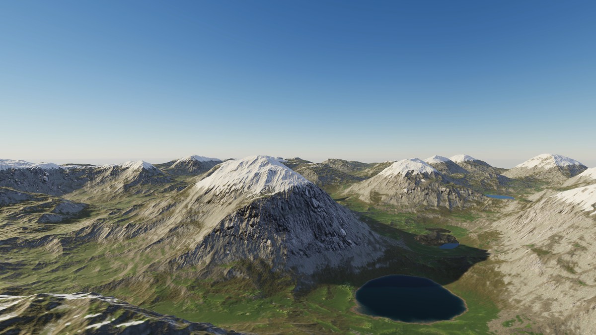 Procedural Ridged Mountains 8K - 34 Terrains