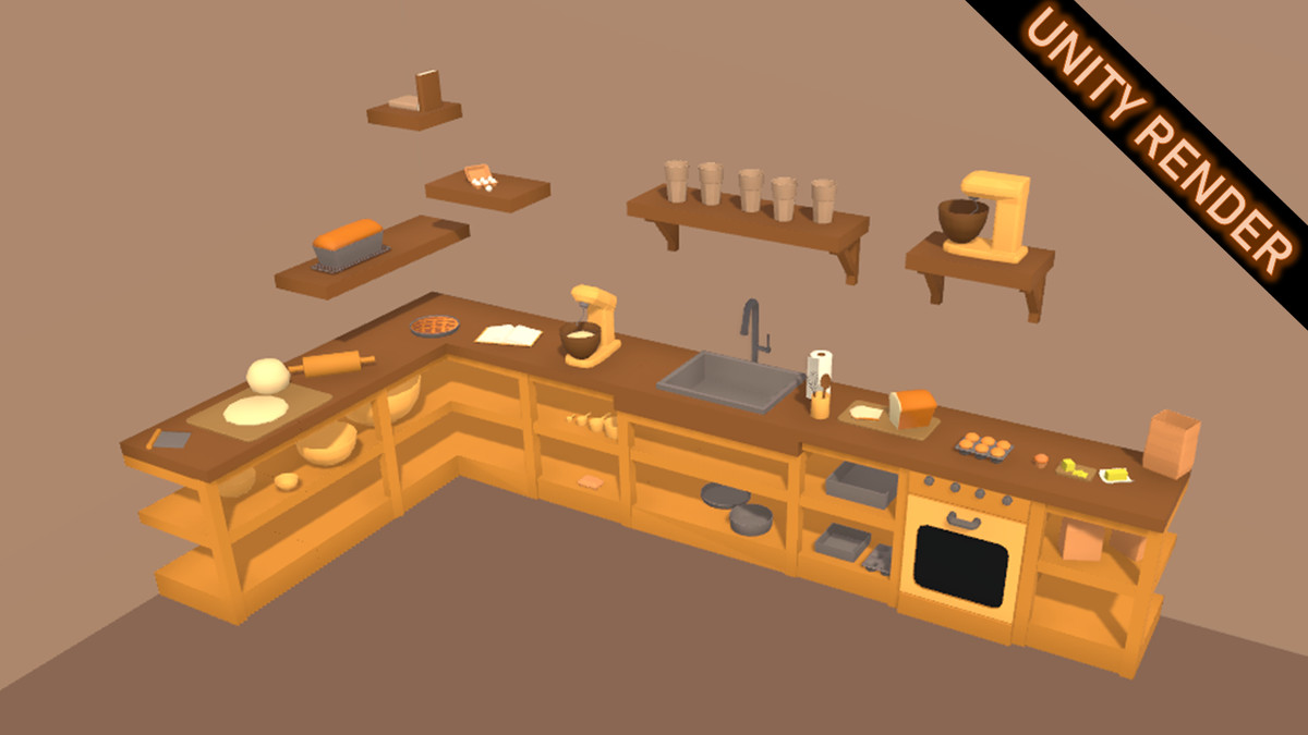Fabled Rose - Cozy Lowpoly Baking - Toolkit