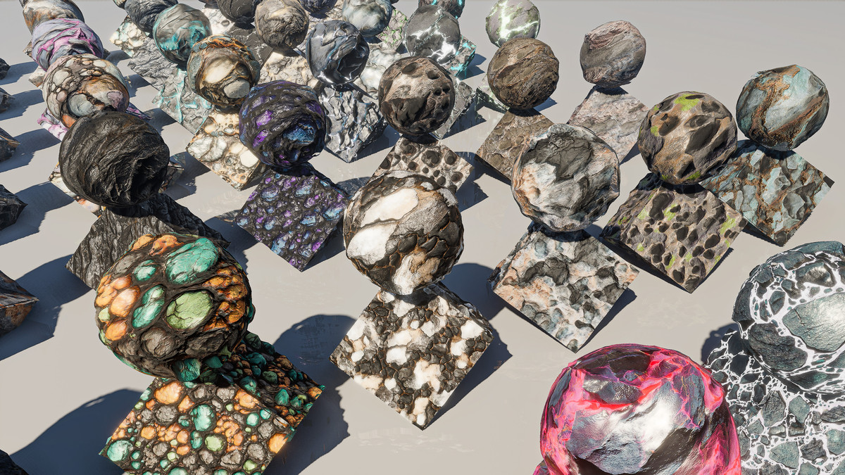 Alien Rocks Materials