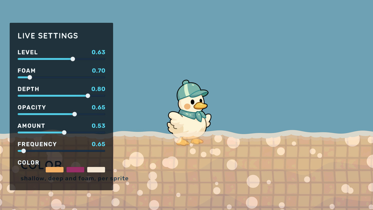 Interactive Water Shader for platformer