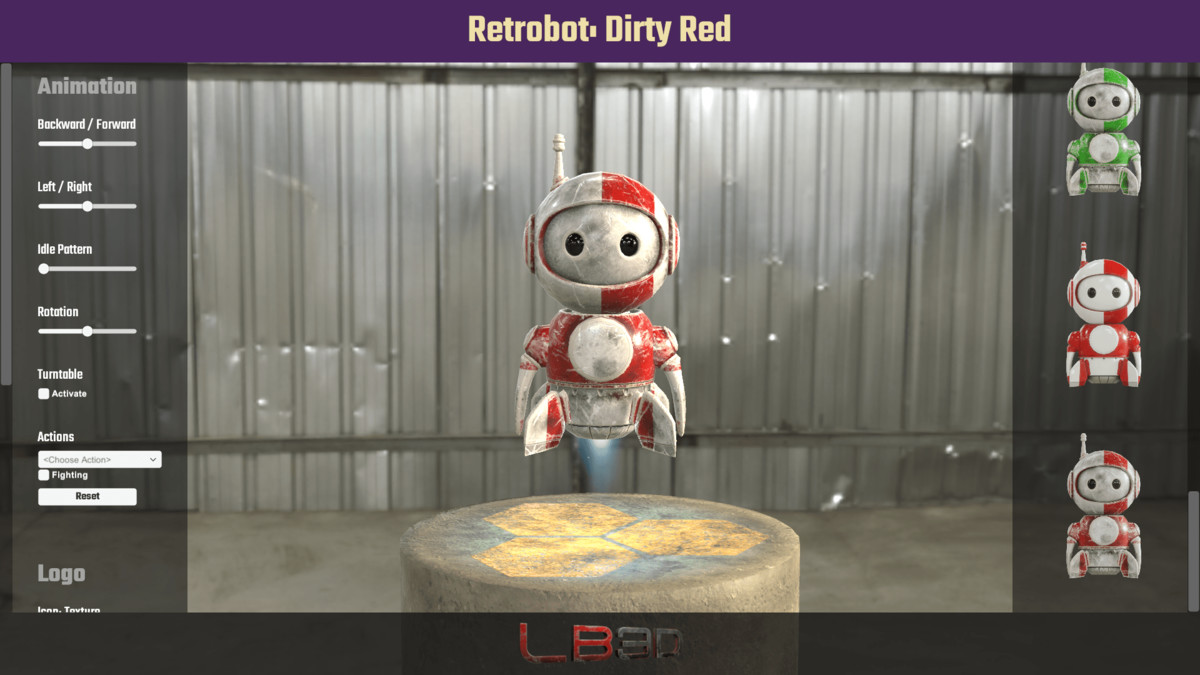 Retrobot, Game and App Character, Robot Mascot