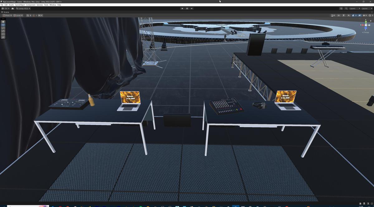 Big Butterfly Concert Arena Stage Venue Modular 3D Model
