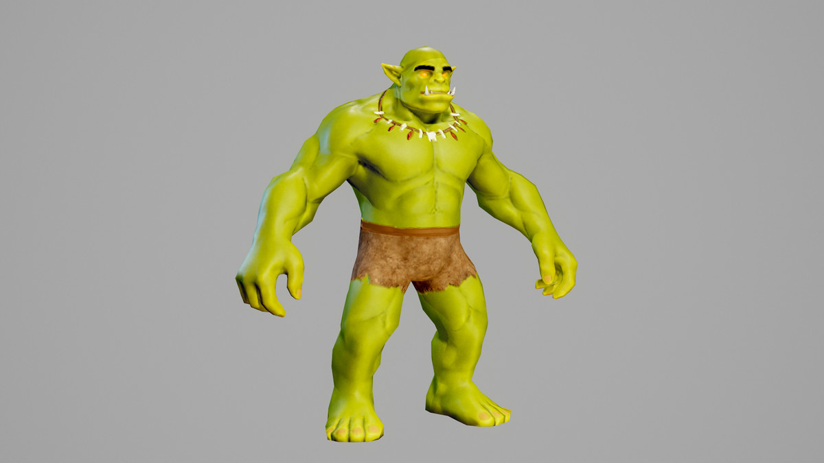 Orc shaman modular character