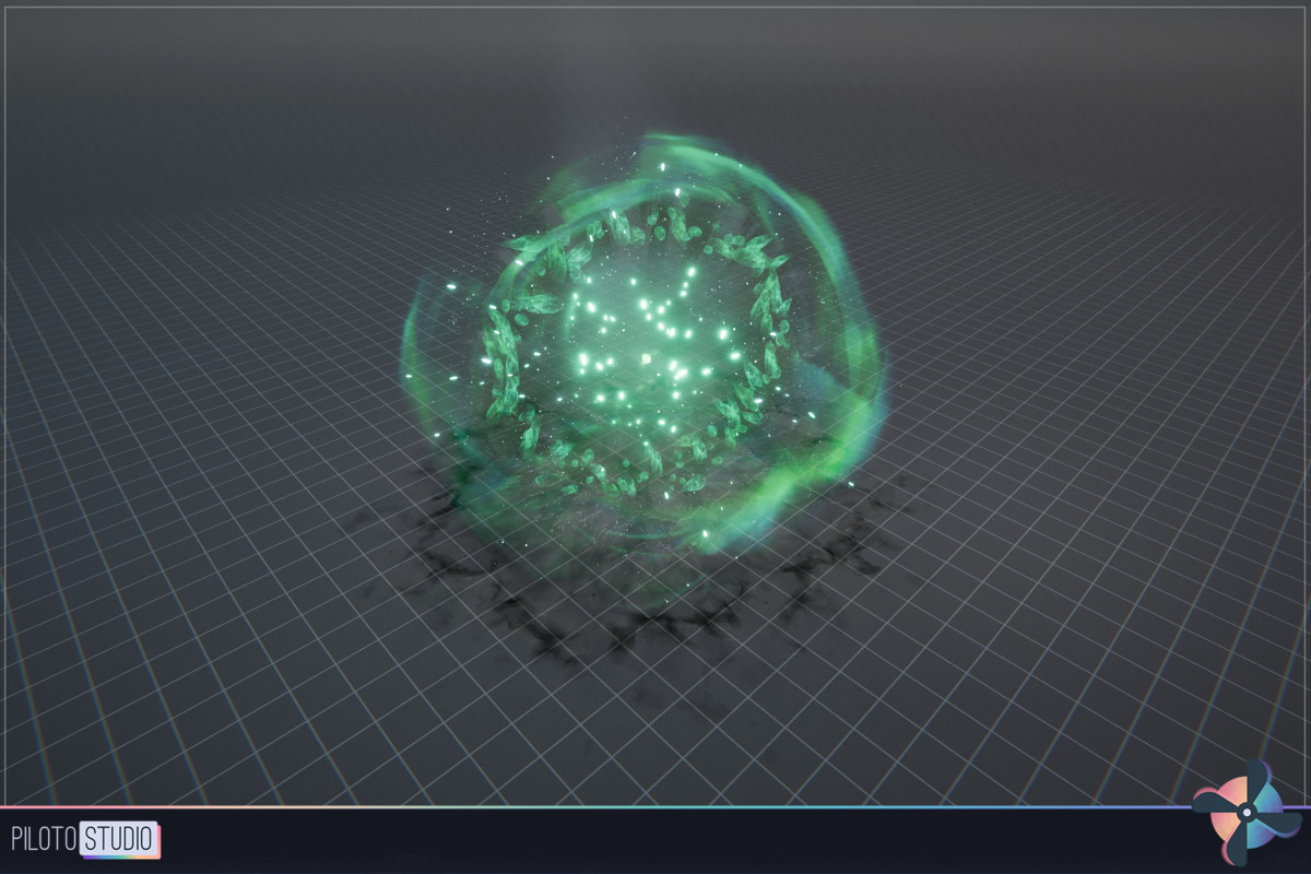 Realistic ARPG Life Crystal Spells VFX