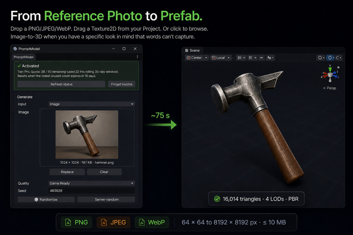 PromptModel - AI 3D Model Generator + Library