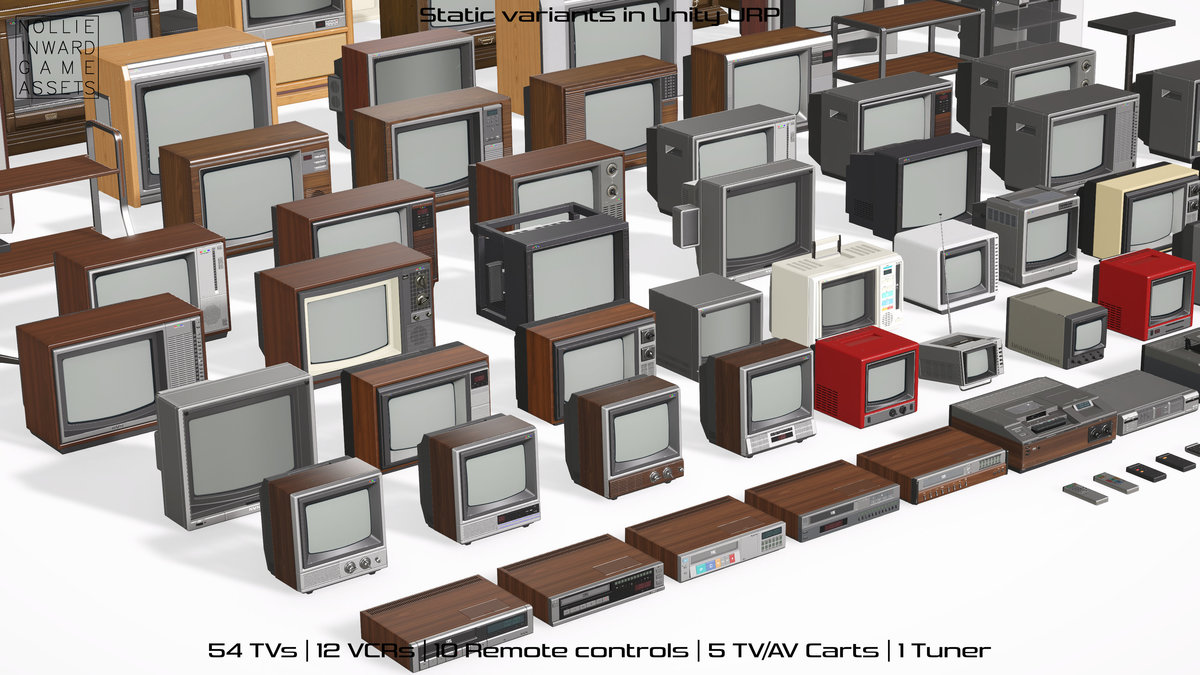 80s TVs Mega Pack - Vintage TV and VCR Collection