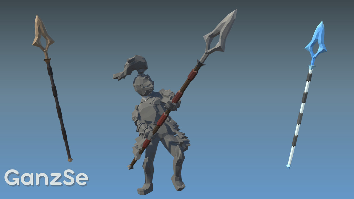 GanzSe Spears - Fantasy Low Poly Pack