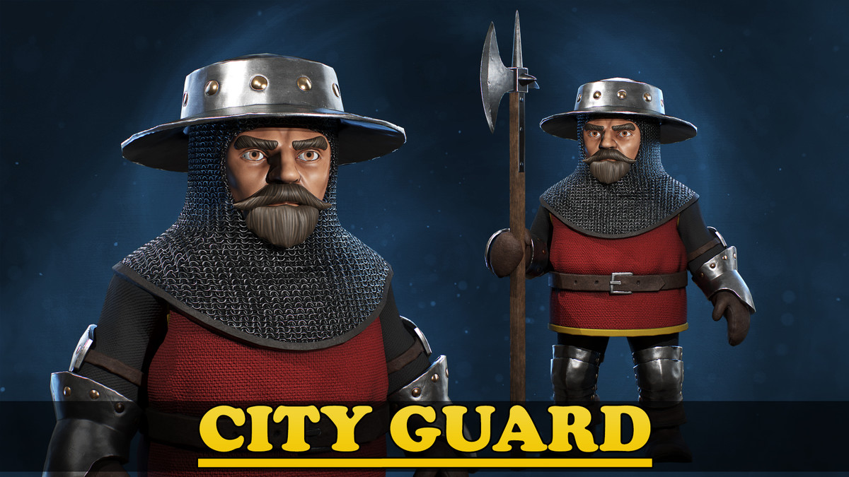 Stylized City Guard Knight