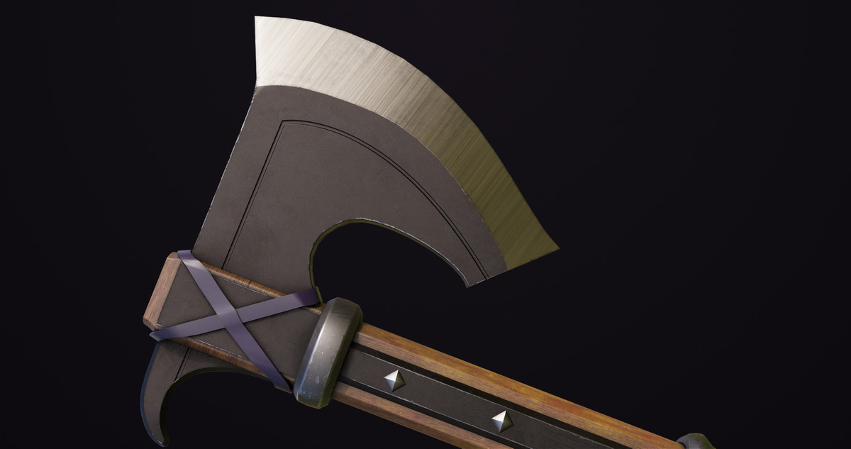 Battle Axe 14 Violet URP HDRP Textures