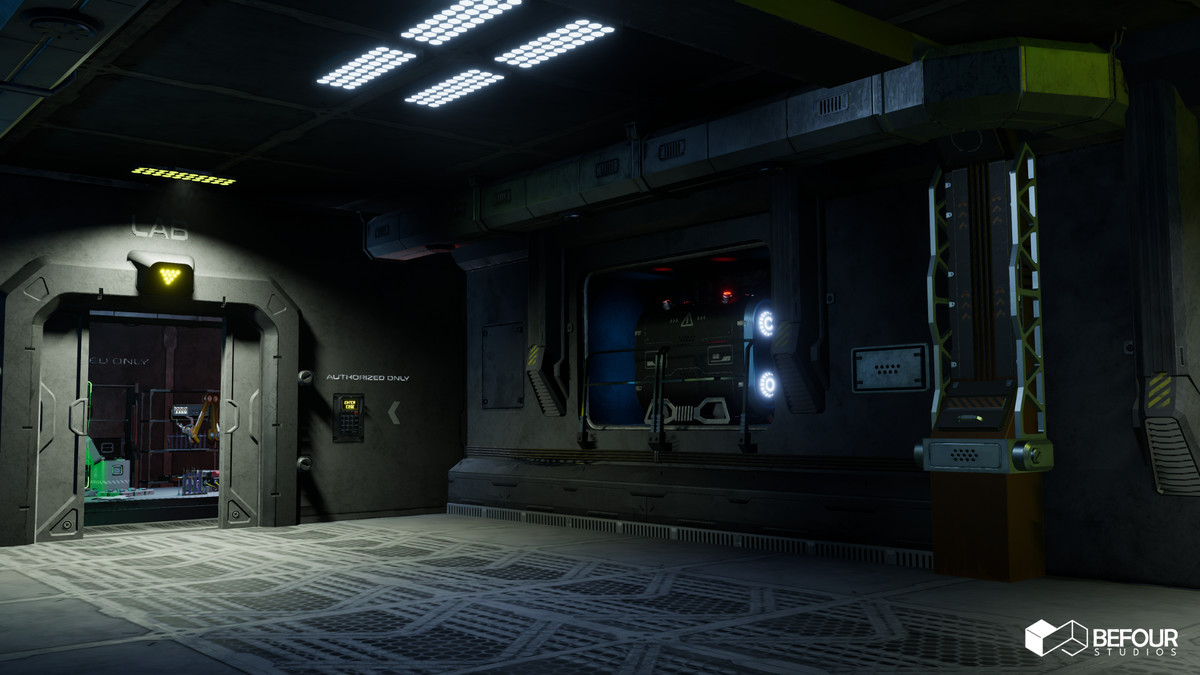 Sci-Fi Polar Station Environment (Modular, Space, Station)