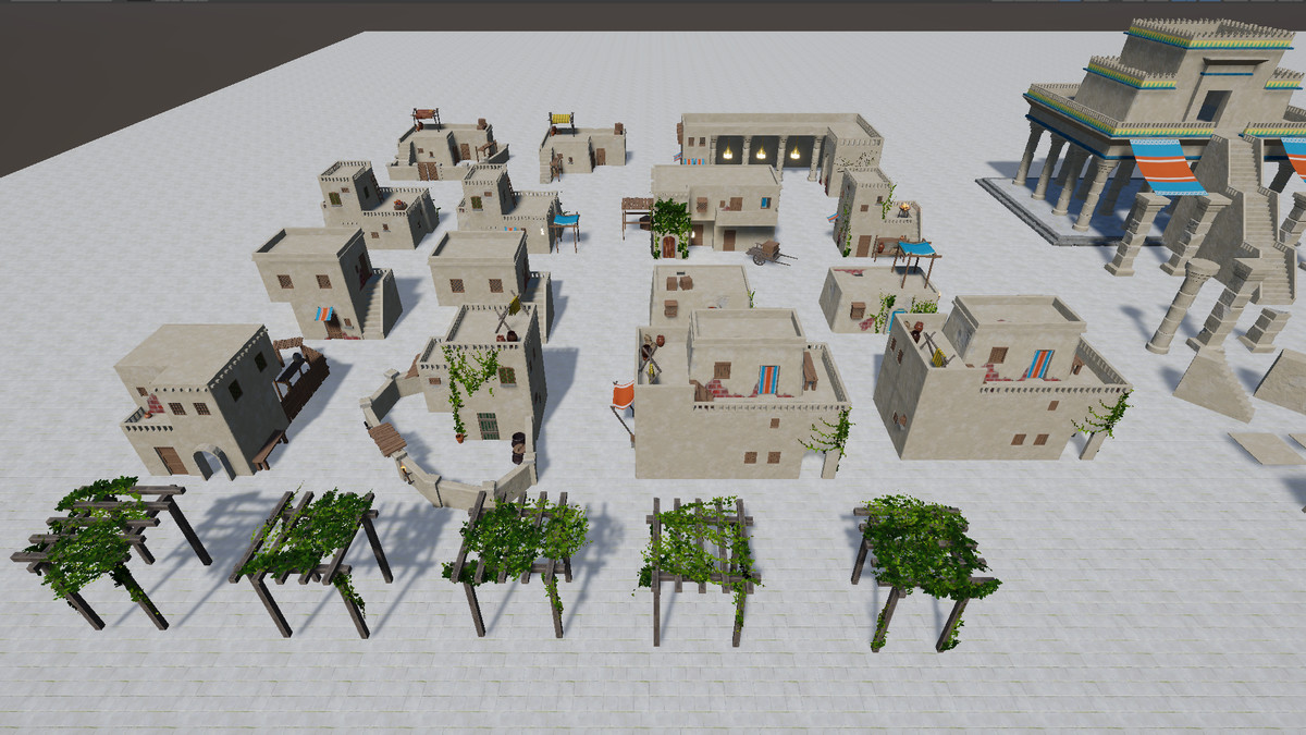 Desert Town - Stylized, Modular pack