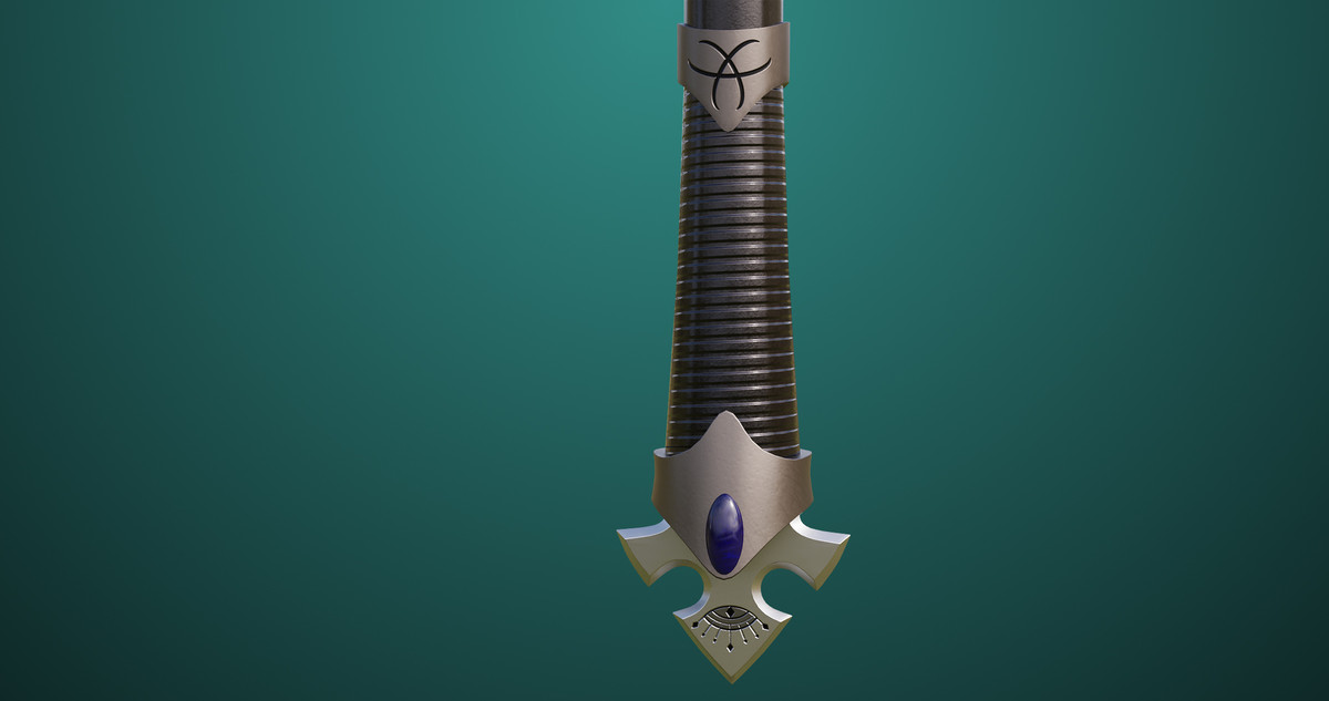 Battle Axe 01 Silver URP HDRP Textures