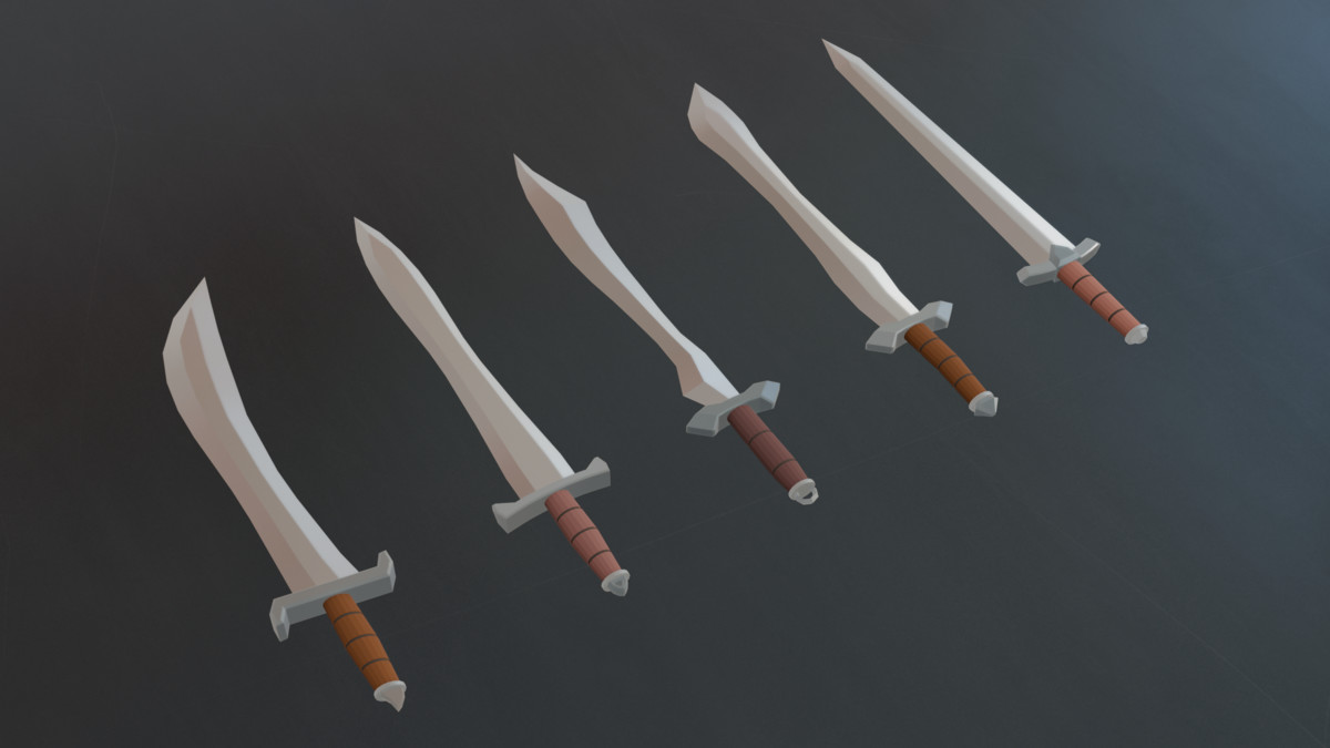 RPG Melee Weapon Pack, Low Poly, Game-Ready
