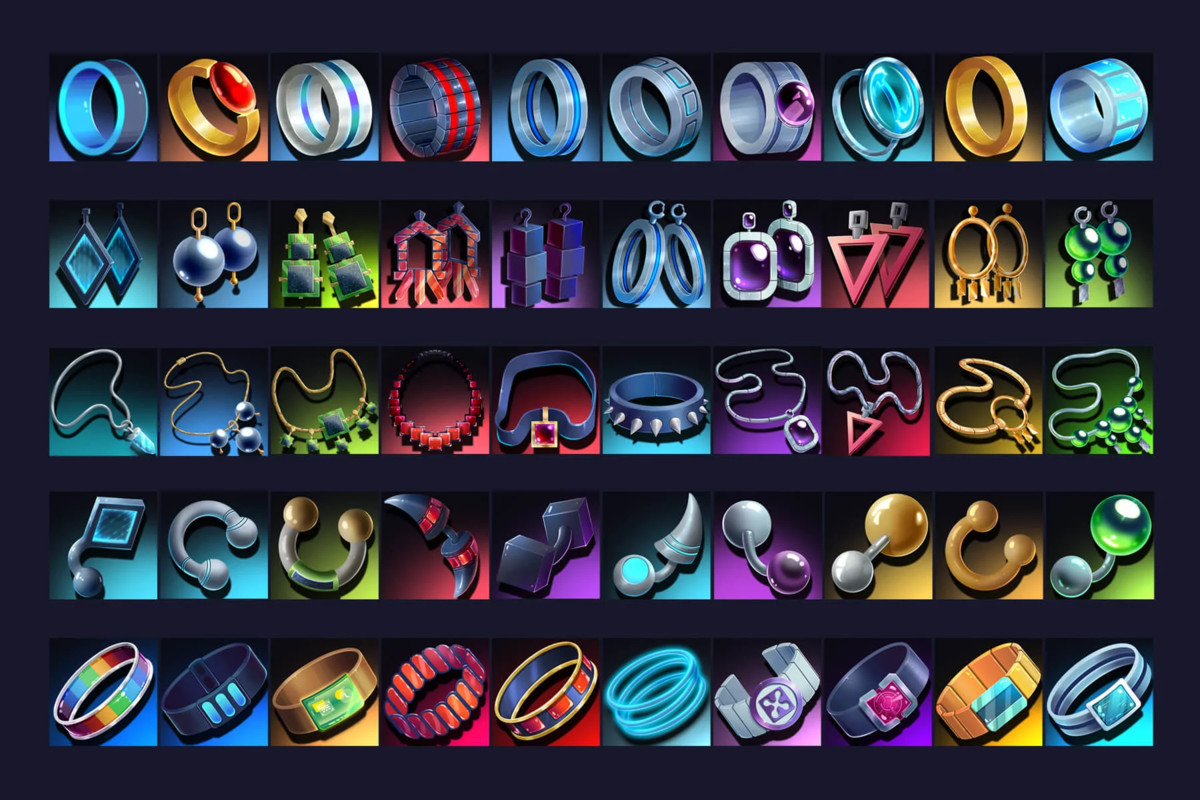 2700 Cyberpunk RPG Icons Pack