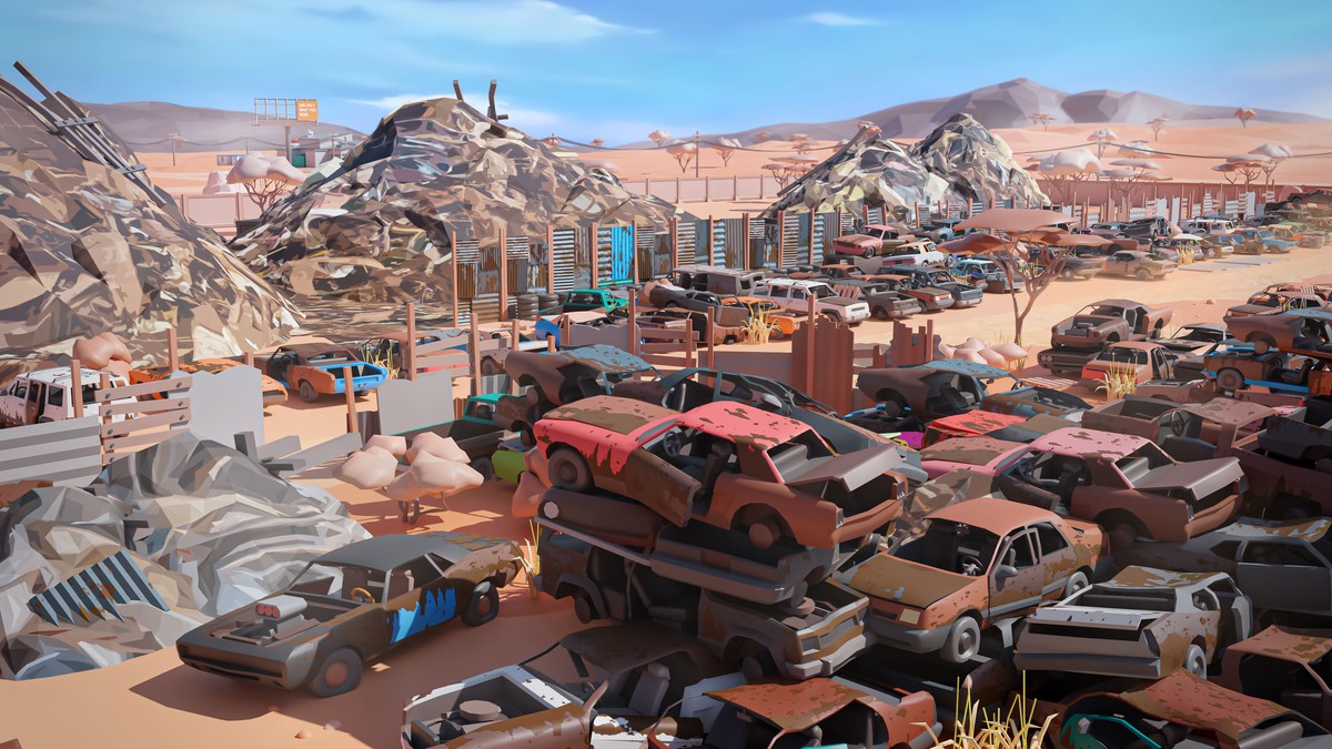 Junkyard - Low Poly 3D Models Pack