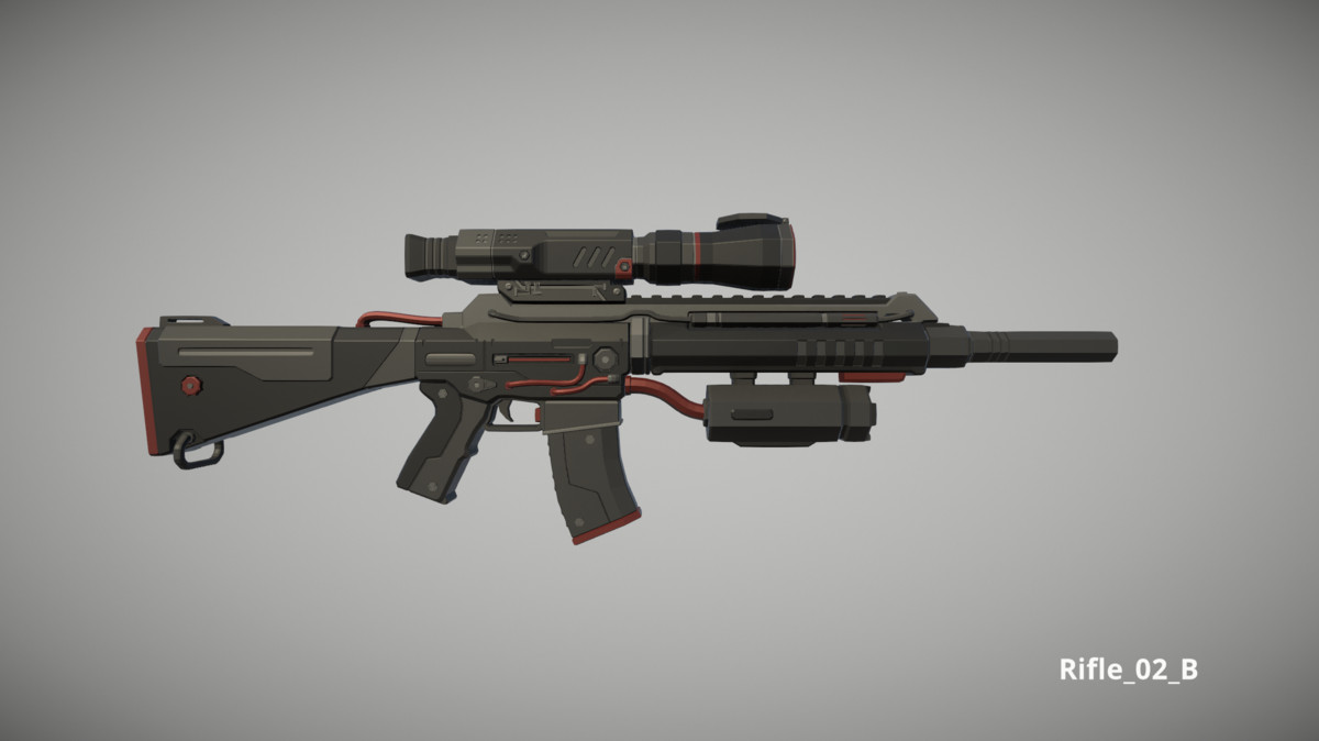 Cyberpunk Armory - Low Poly