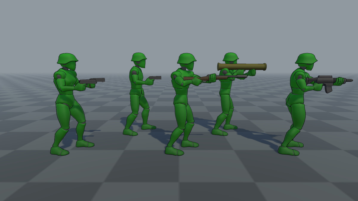 Human Soldier Animations