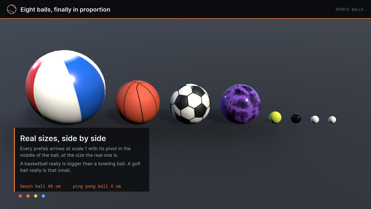 Sports Balls - Physics Ready