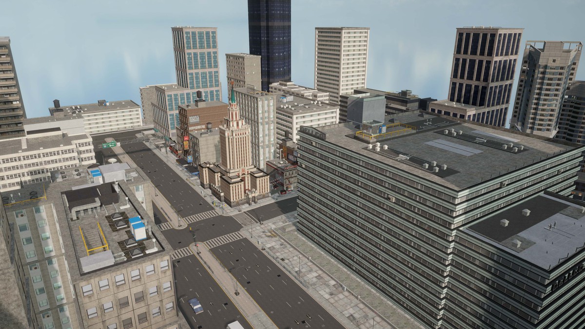 Full Game Ready City Pack Modular Low Poly Urban Environment Low-poly 3D model