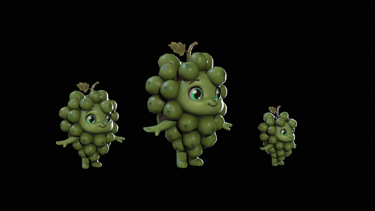 Chibi Fruit Grape Two