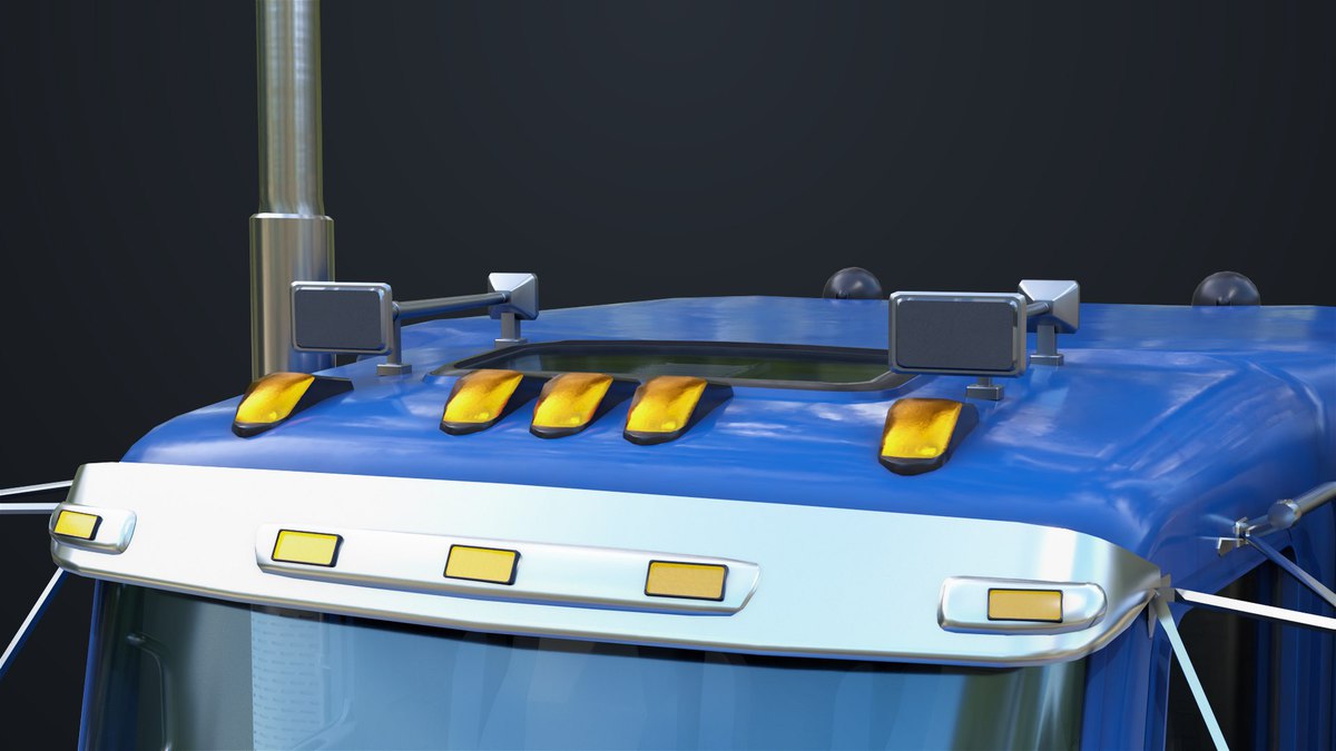 Heavy Truck Chassis 07 Blue and Green URP HDRP Textures