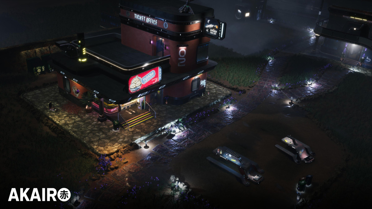 Fuyoh Cyberpunk Diner Environment