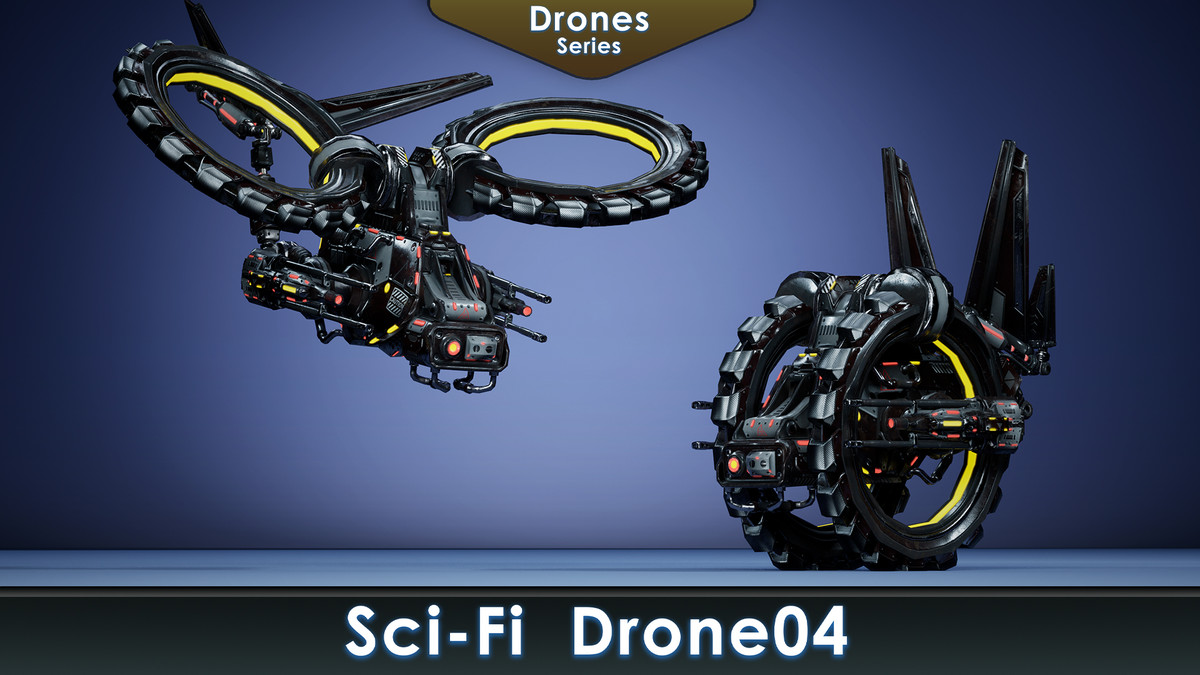 Sci-Fi Drones pack Vol 1