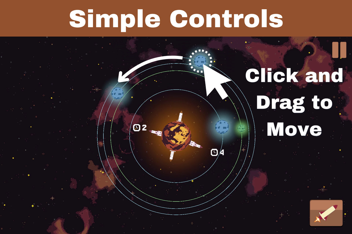 Orbital Escape Game Template - Launch Rockets