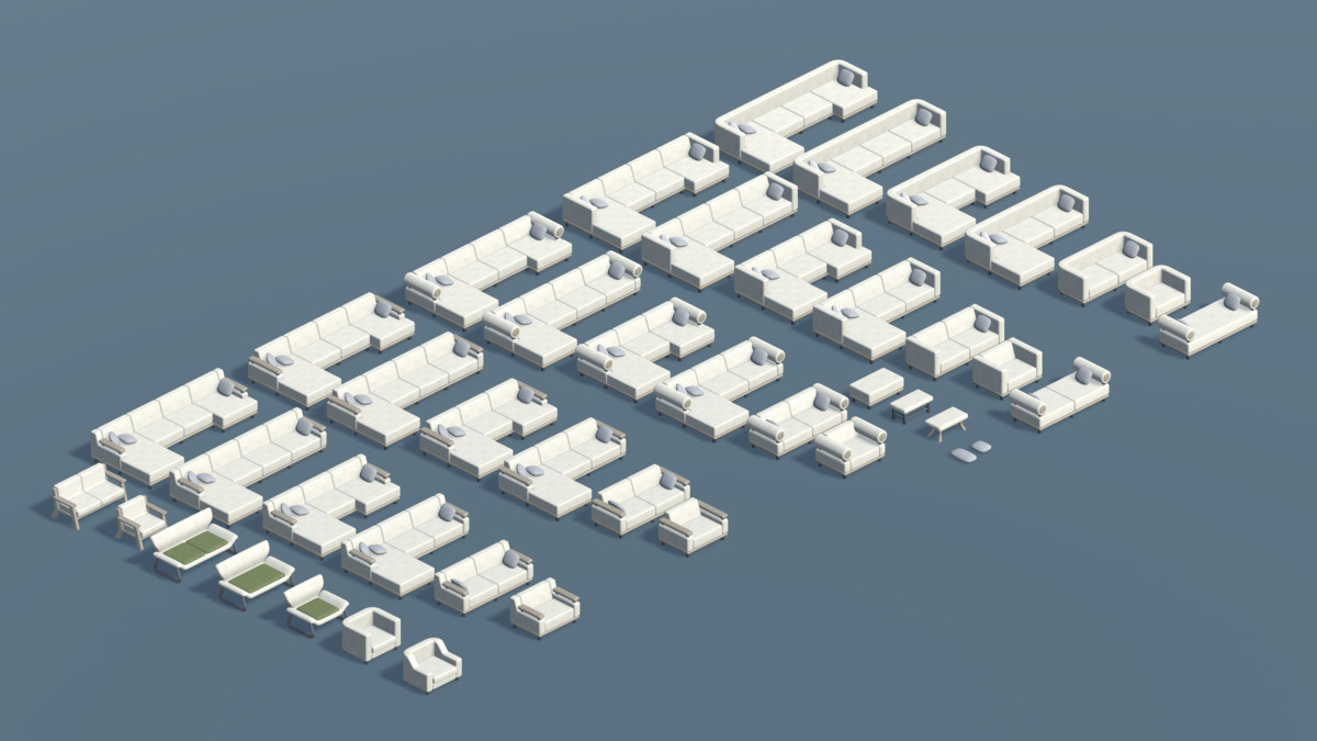 Kornex Interior: Living Room Pack 1