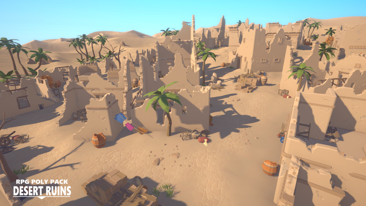 RPG Poly Pack - Desert Ruins