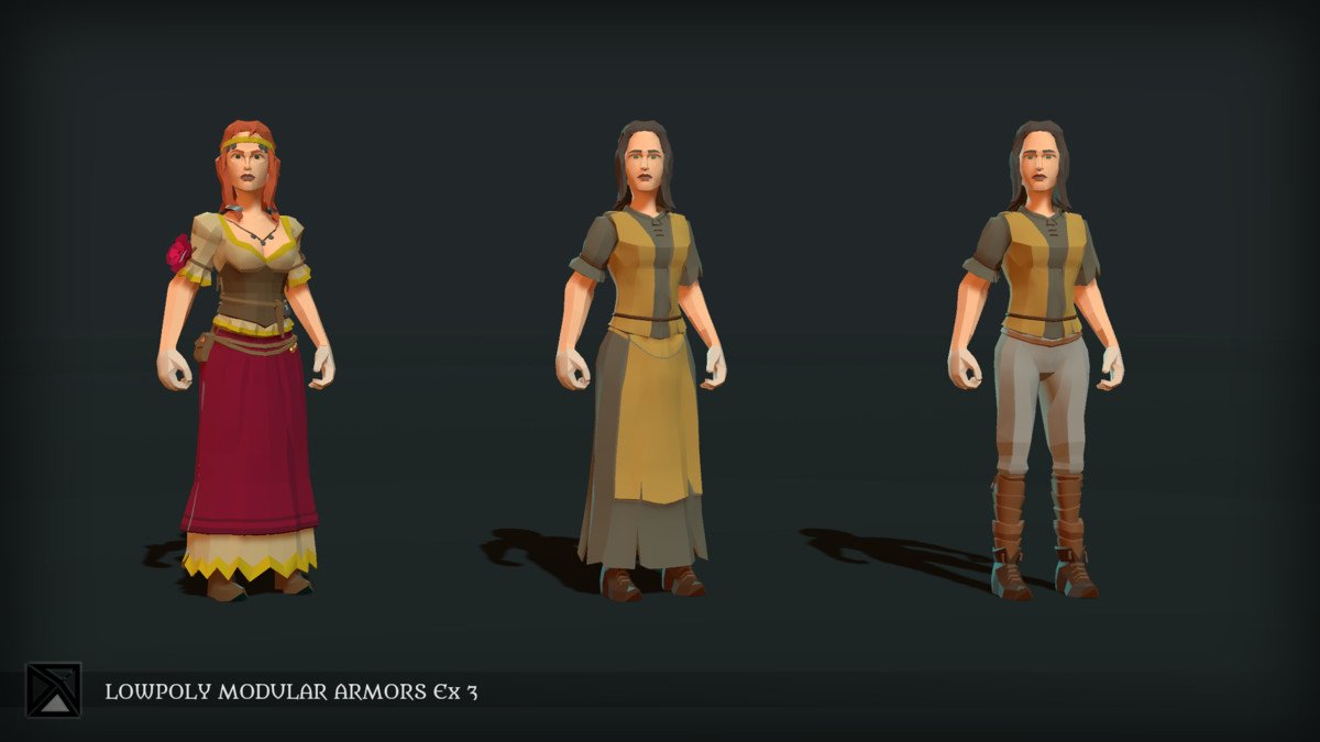 Low Poly Modular Armors Expansion Pack 03 - LOWPOLY MEDIEVAL FANTASY SERIES