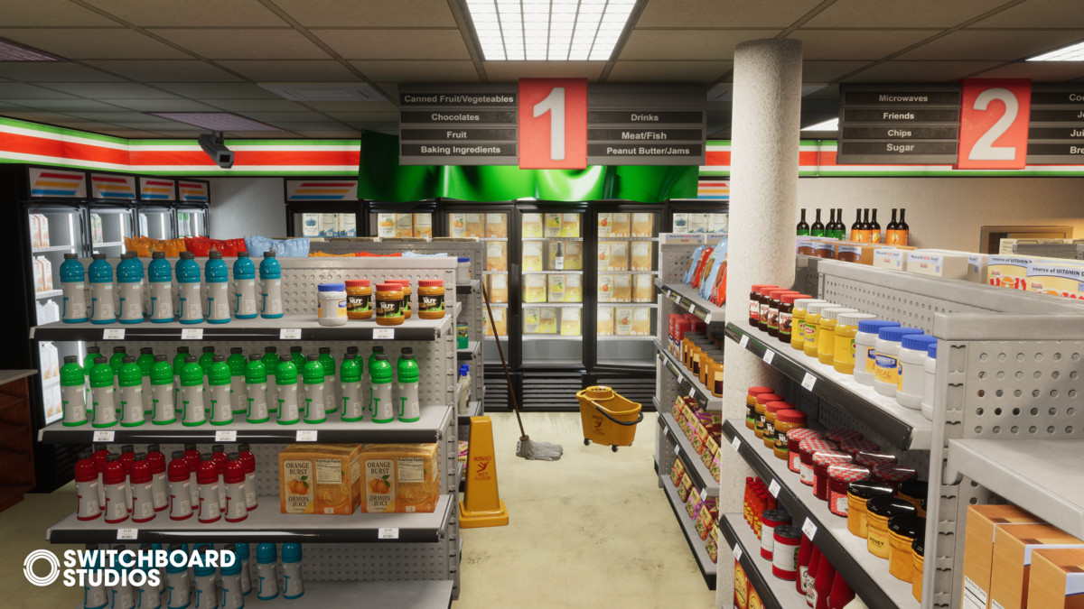 Modular Convenience Store With Products