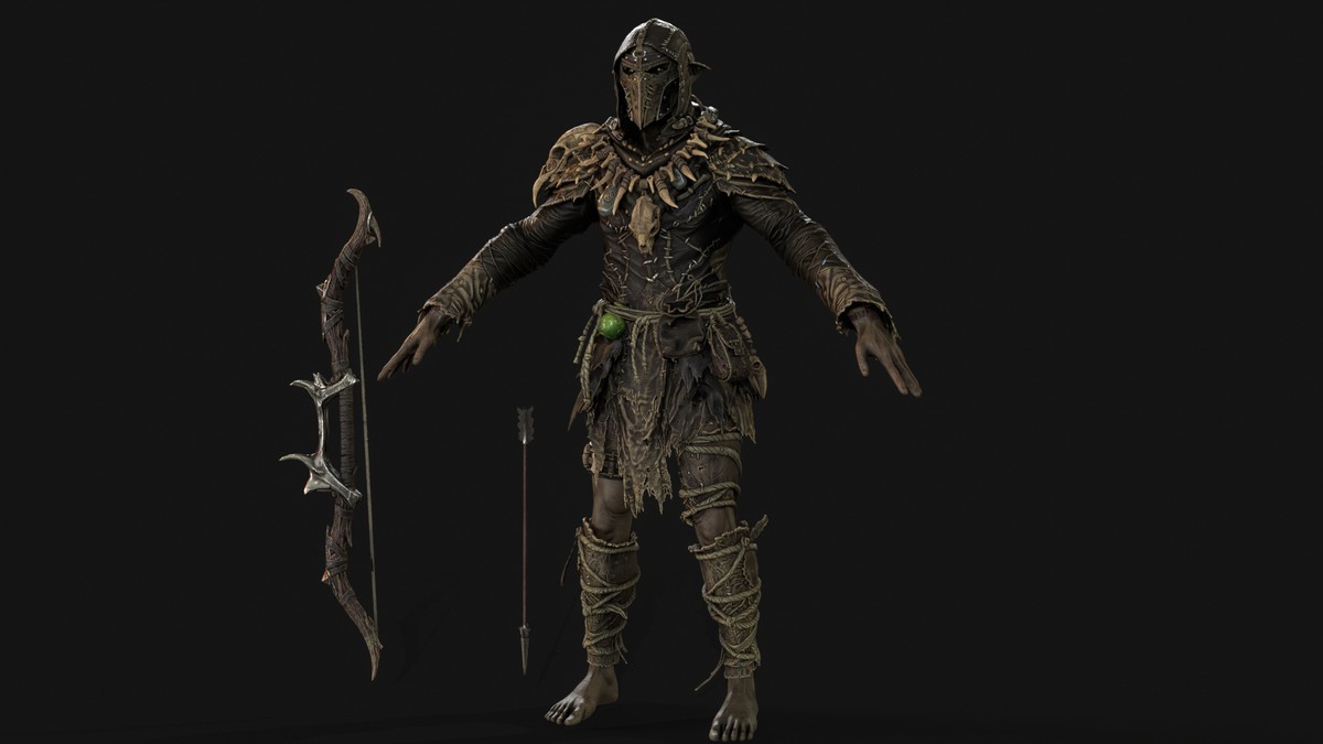 Orc Archer Game Ready
