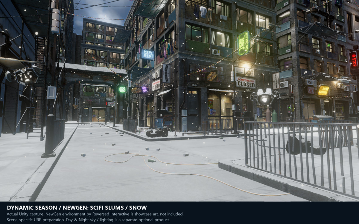 Celestial Cycle: Dynamic Season – URP Snow, Rain & Footprints